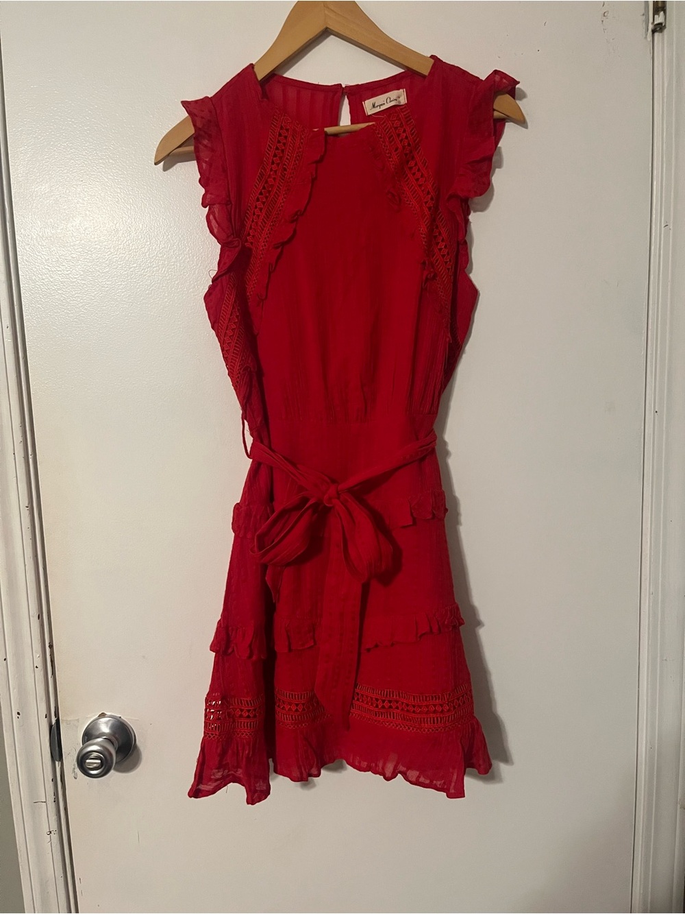 Morgan Claire Red Ruffle Lace
Dress